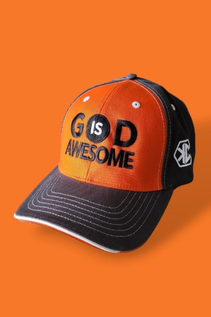 "God Is Awesome" Orange hat