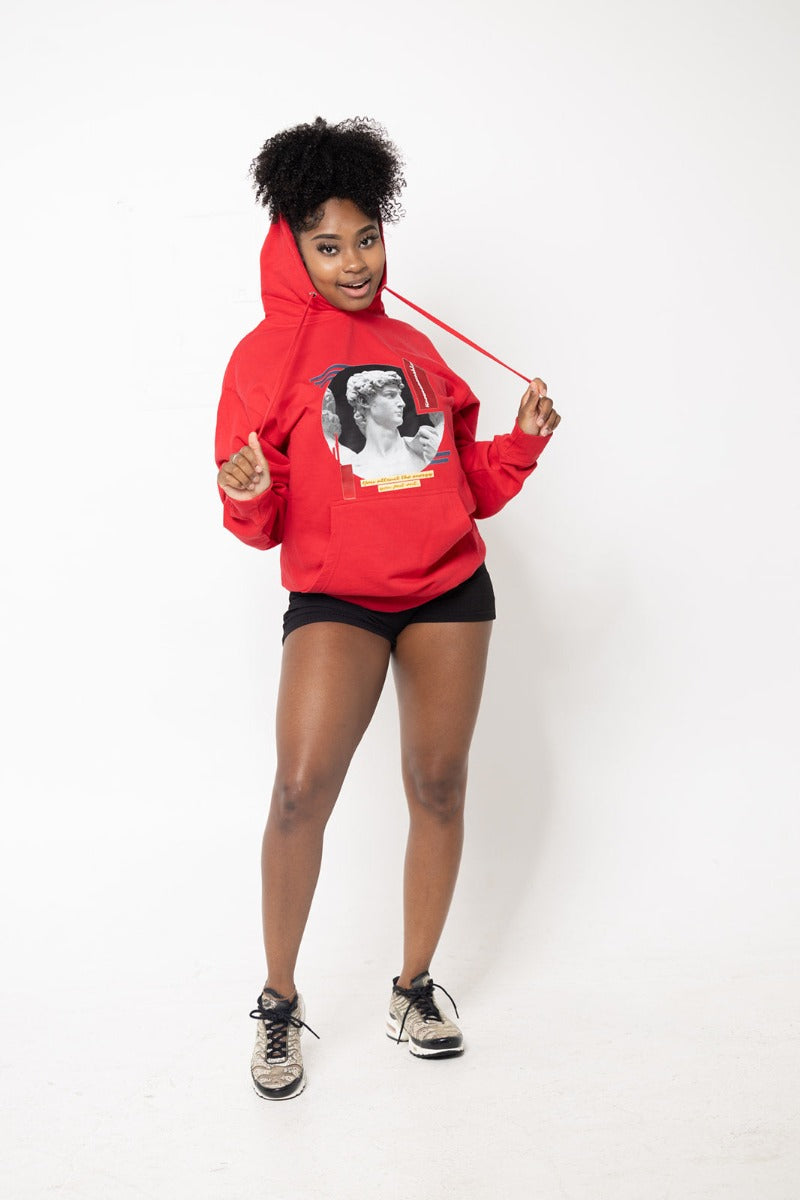 "You Attract the Enegy" Red Hoodie