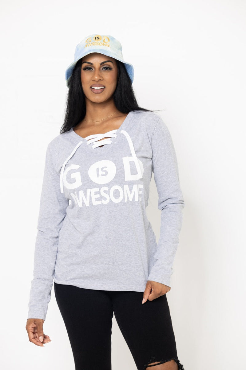 God Is Awesome Women full sleeve Tee