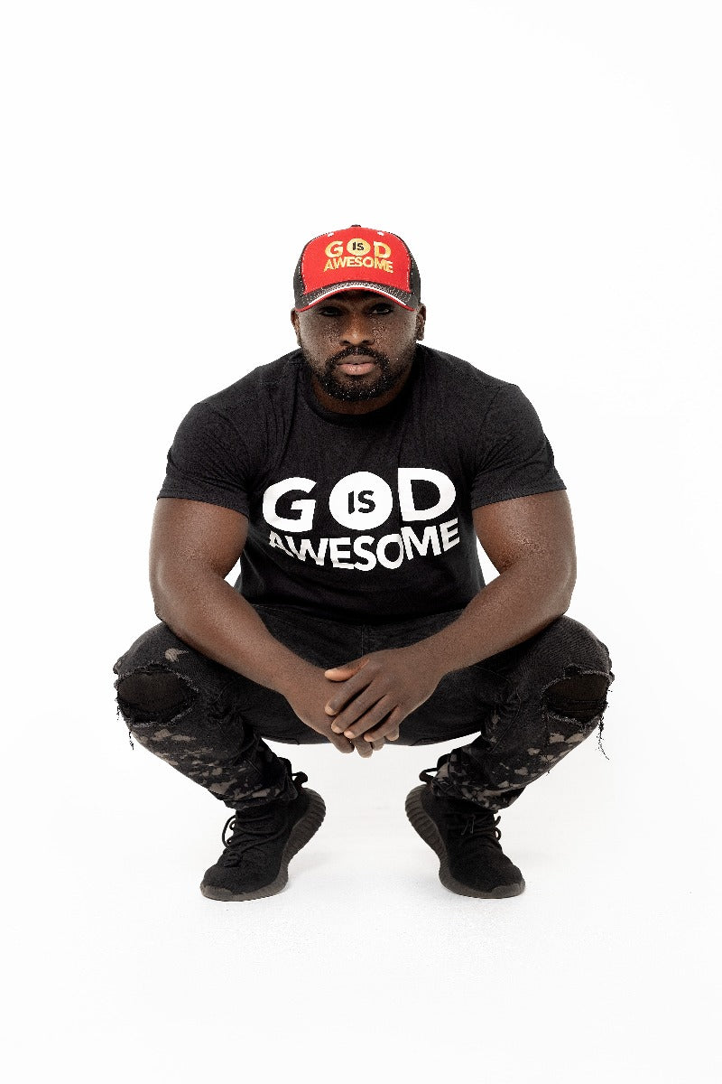 "God Is Awesome" Black Tee