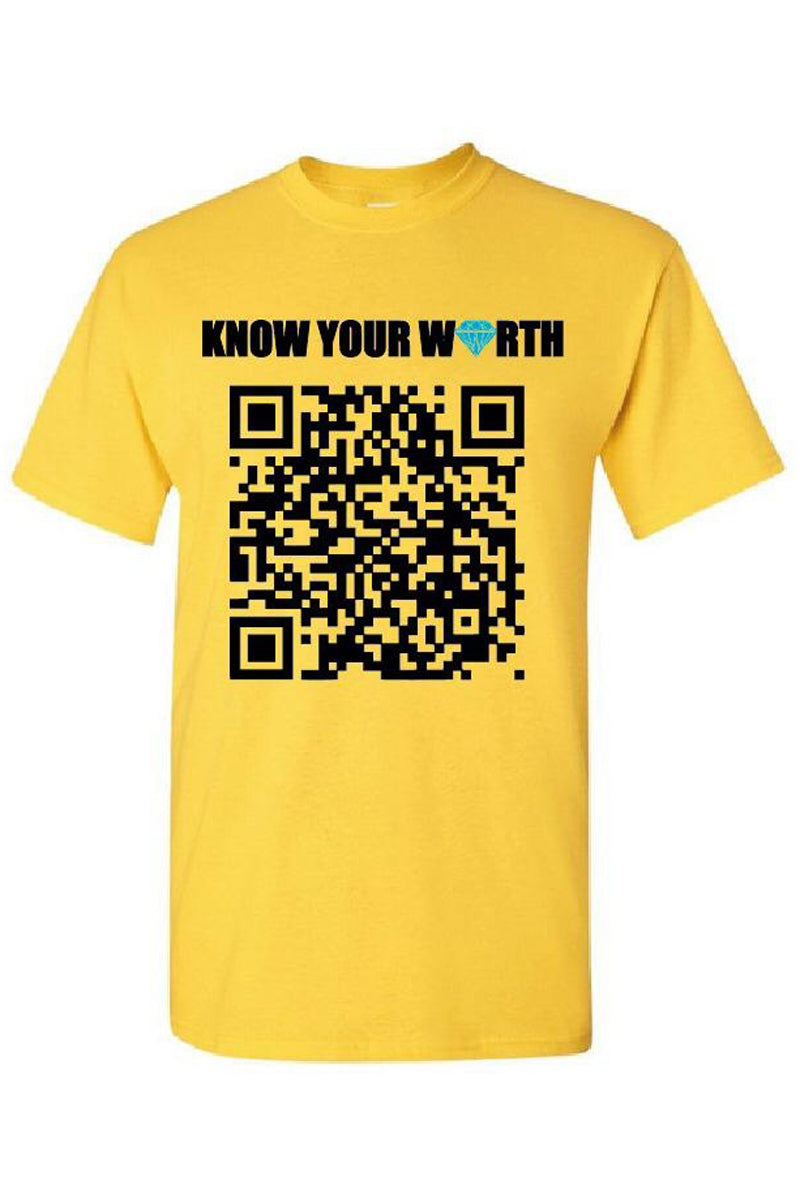 Know your Worth Yellow Tee