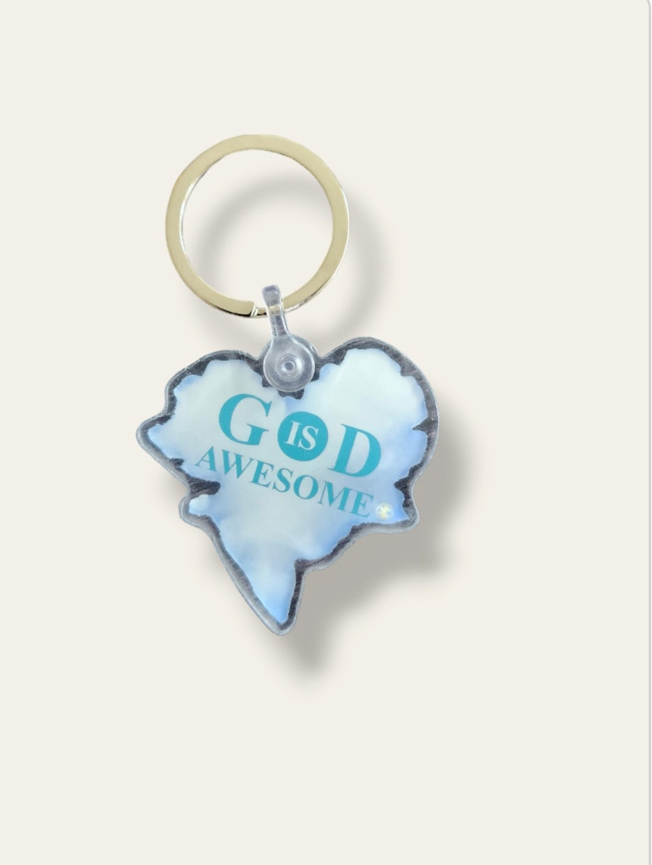 God Is Awesome key chain